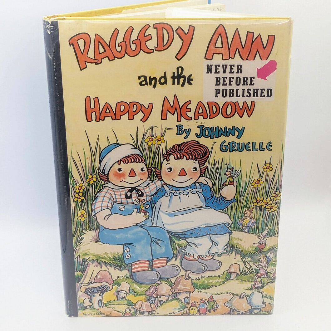 Raggedy Ann and Andy The Happy Meadow By Johnny Gruelle 1st Edition Vintage Book
