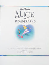 Load image into Gallery viewer, Walt Disney Alice In Wonderland Childrens Classic Kids Picture Book 1st Edition
