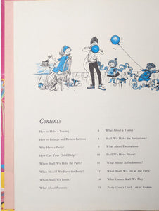 Betty Crocker Parties For Children 1964 Vintage Birthday Kid Party Planning Book