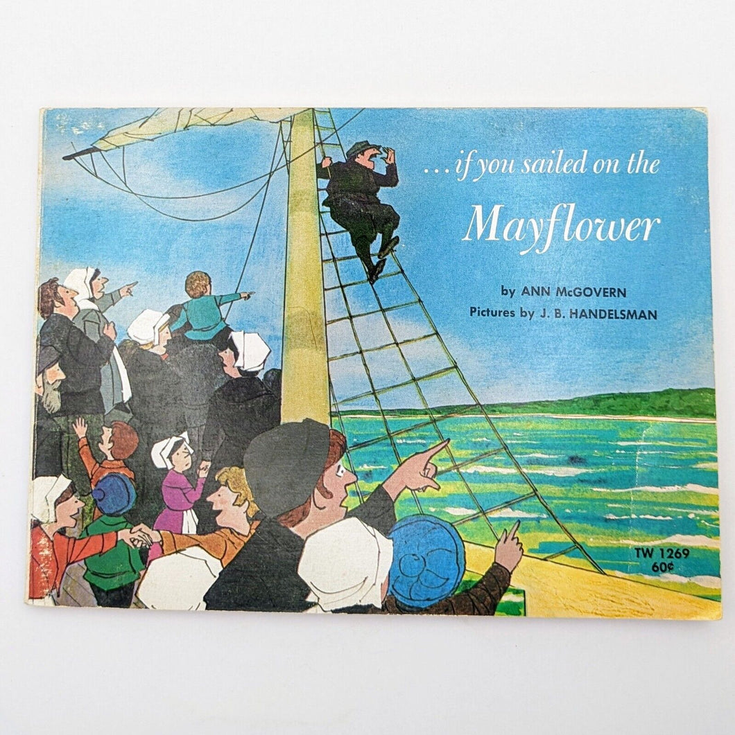If You Sailed On The Mayflower 1620 Ann McGovern Vintage Childrens History Book