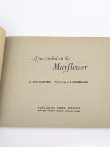 If You Sailed On The Mayflower 1620 Ann McGovern Vintage Childrens History Book