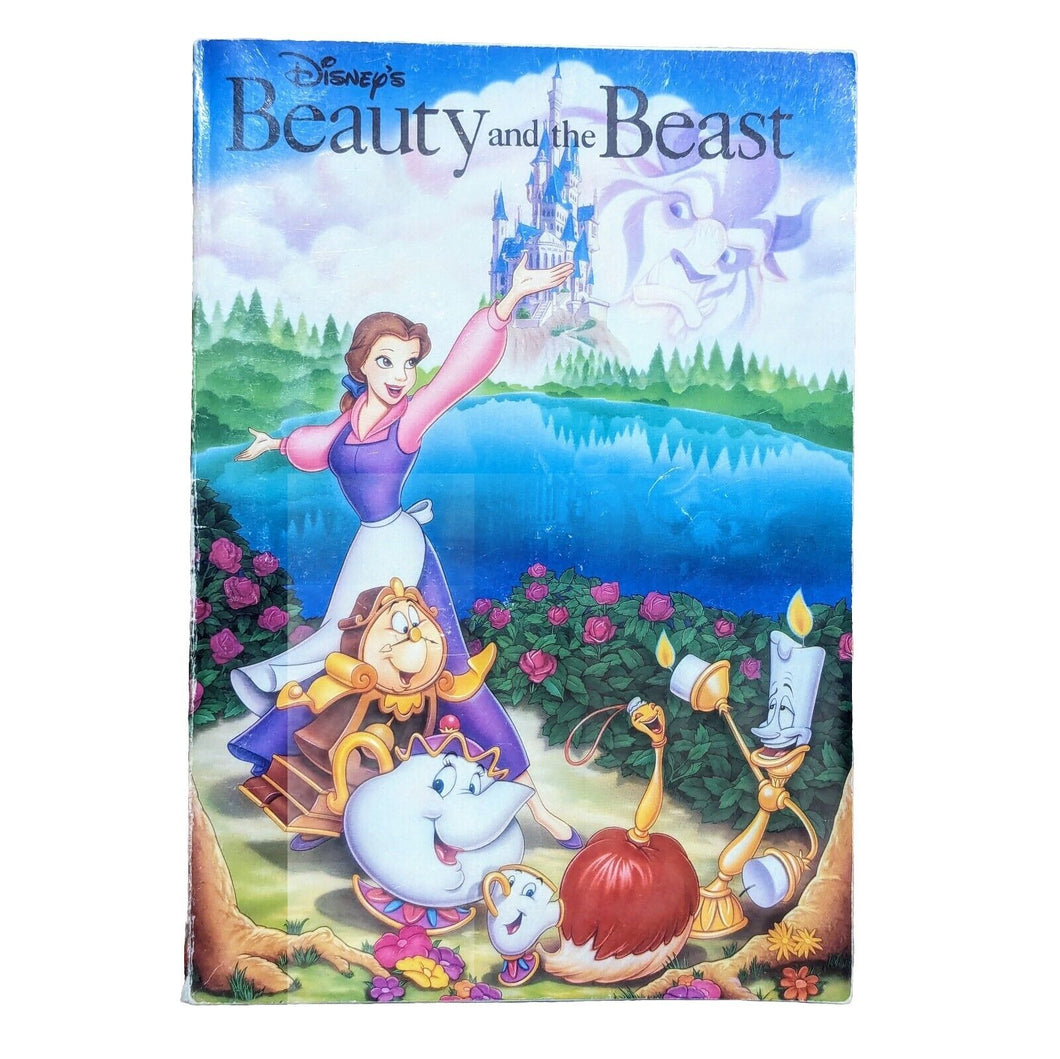 Disney Beauty and the Beast 1992 Original Movie Tie In Book Color Photos Novel