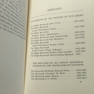 All Saints Memorial Church Highlands Of Navesink NJ New Jersey History Book 1964
