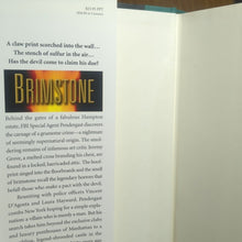 Load image into Gallery viewer, SIGNED Brimstone by Lincoln Child Douglas Preston 1st Edition Pendergast Series
