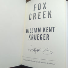 Load image into Gallery viewer, Fox Creek William Kent Krueger SIGNED First 1st Edition Cork O&#39;Connor Series 19
