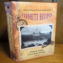 Load image into Gallery viewer, 1816 Indiana Favorite Recipes Cookbook Wabash Valley Genealogy Society Vol 2 II
