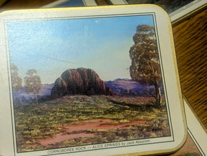 Vintage Jason Placement Coaster Australia Jack Absalom Art Set Of 6 Cork Back