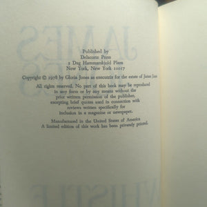 Whistle by James Jones Vintage Hardcover Book DJ 1978 WWII WW2 Novel