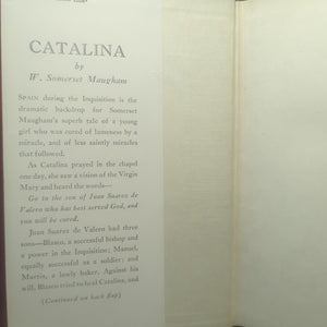 Catalina Romance By W Somerset Maugham Vintage 1948 Hardcover Hardback Novel DJ