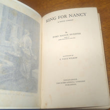 Load image into Gallery viewer, Ring For Nancy by Ford Madox Ford Hueffer Rare Book Novel 1913 1st First Edition
