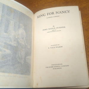 Ring For Nancy by Ford Madox Ford Hueffer Rare Book Novel 1913 1st First Edition