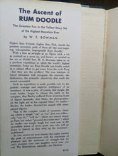 Load image into Gallery viewer, The Ascent Of Rum Doodle Book Novel WE W E Bowman First Edition 1956 Hardcover
