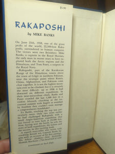 Mount Mt Rakaposhi Mike Banks Mountaineer Mountain Climbing Expedition Book
