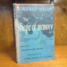Load image into Gallery viewer, The Shape Of Memory Winifred Welles 1st First Edition Vintage Poetry Book 1944
