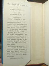 Load image into Gallery viewer, The Shape Of Memory Winifred Welles 1st First Edition Vintage Poetry Book 1944
