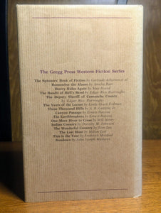 The Deputy Sheriff Of Comanche County Edgar Rice Burroughs Hardcover Gregg Press