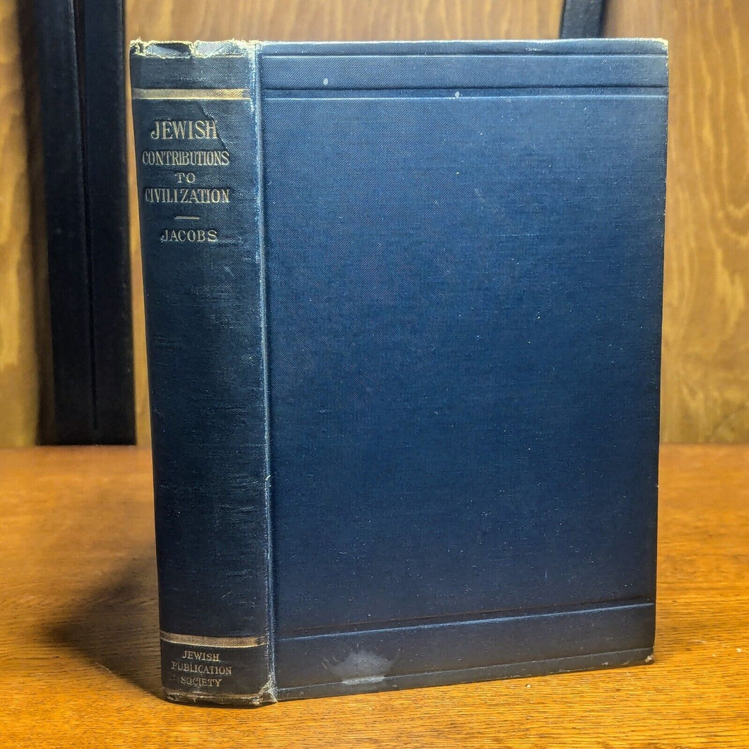 Vintage Jewish Contributions To Civilization Old Judaism Book Joseph Jacobs 1920