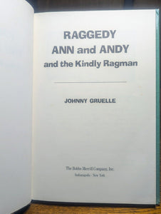 Vintage Raggedy Ann and Andy Kindly Ragman By Johnny Gruelle 1975 Book Hardcover