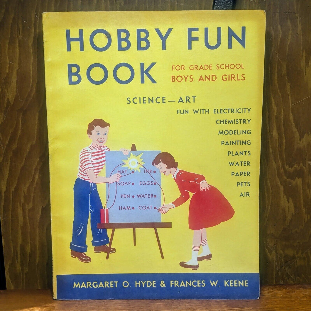 Vintage Science Project Hobby Fun Book Grade School Boy Girl Frances Keene 1952