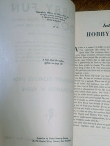Vintage Science Project Hobby Fun Book Grade School Boy Girl Frances Keene 1952