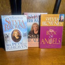 Load image into Gallery viewer, All Pets Go To Heaven Sylvia Browne Brown Psychic Healing 3 Book Lot of Angels

