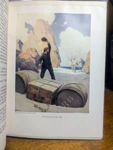Mysterious Island Jules Verne Illustrated NC Wyeth Antique Vintage Scribner 1925