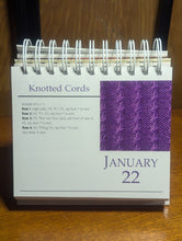 Load image into Gallery viewer, 365 Knitting Stitches Year Book For Beginners Advanced Knit Guide Desk Calendar
