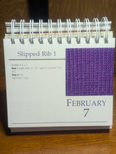 Load image into Gallery viewer, 365 Knitting Stitches Year Book For Beginners Advanced Knit Guide Desk Calendar

