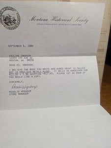 Not In Precious Metal Alone Montana State History Historical Society 1st Edition