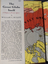 Load image into Gallery viewer, The Great Globe Itself Book By William C. Bullitt 1946 US Ambassador USSR France
