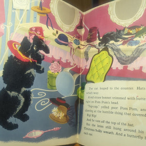 Pom Pom The Fuzzy Dog Wuzzy Rare Book Vintage Whitman 1947 Virginia Cunningham
