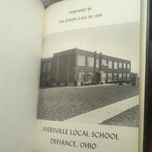 Load image into Gallery viewer, 1958 1959 Sohiray Ayersville Local Vintage High School Yearbook Defiance Ohio
