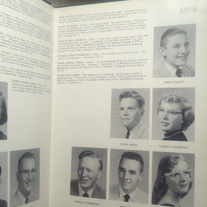 1958 1959 Sohiray Ayersville Local Vintage High School Yearbook Defiance Ohio