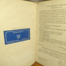 Load image into Gallery viewer, Vintage The Bluejackets Blue Jackets US U. S. United States Navy Manual 1940
