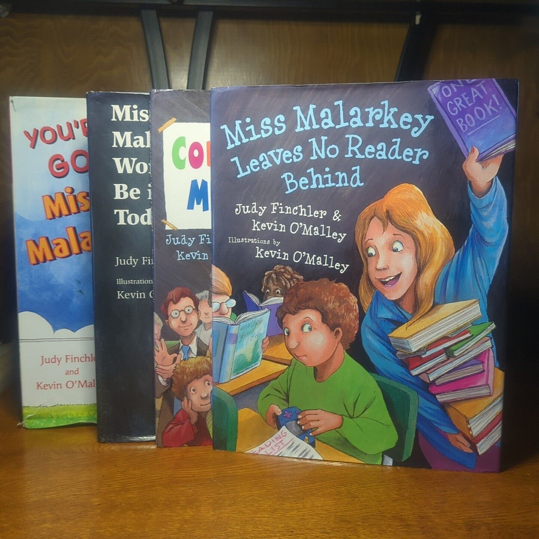 Ms Miss Malarkey Leaves No Reader Behind Children Picture Book Lot Judy Finchler