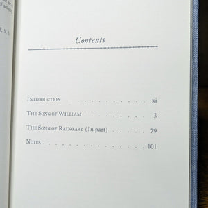 The Song Of William La Chanson Chancun de Guillaume Poem Book Edward Noble Stone