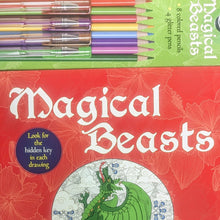 Load image into Gallery viewer, MAGICAL BEASTS Mythical Creatures Unicorn Fantasy Dragon COLORING Book For Adult
