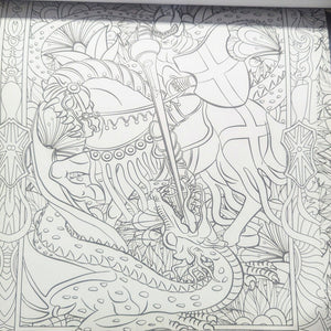 MAGICAL BEASTS Mythical Creatures Unicorn Fantasy Dragon COLORING Book For Adult