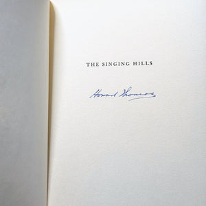 The Singing Hills Howard Thomas Signed 1st Edition Welsh Settlers New York Book