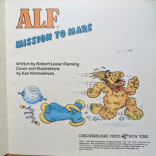 Load image into Gallery viewer, Vintage Alf TV Show Collectible 1980s Cartoon Kids Picture Book Mission To Mars
