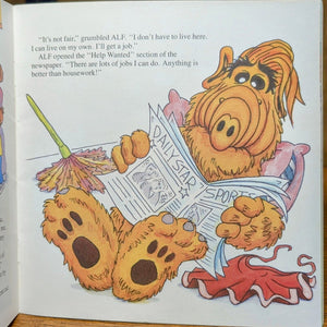 Vintage Alf TV Show Collectible 1980s Cartoon Kids Picture Book Mission To Mars