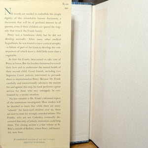 My Son's Story John P. Frank First 1st Edition Vintage 1951 Rare Book Hardcover