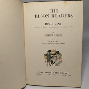 The Elson Readers Book One 1 Primer Antique Old Childrens Primary School Book