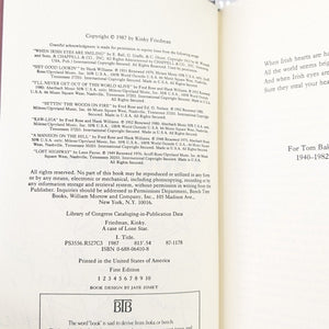 A Case of Lone Star Kinky Friedman SIGNED Book First 1st Edition Hardcover Novel