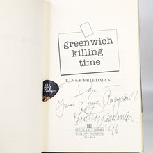 Load image into Gallery viewer, Greenwich Killing Time by Kinky Friedman SIGNED Book First 1st Edition Hardcover
