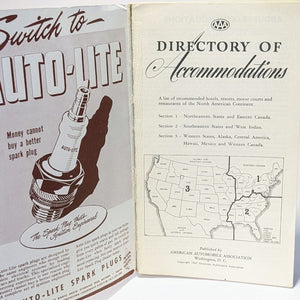 AAA American Automobile Association Club Vintage Automobilia Directory Book 1947