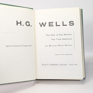 HG H G Wells The War Of The Worlds Time Machine Vintage Book Novel Collection