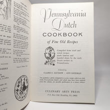 Load image into Gallery viewer, Vintage Pennsylvania Dutch Cookbook Fine Old Recipes Amish Mennonite 1979
