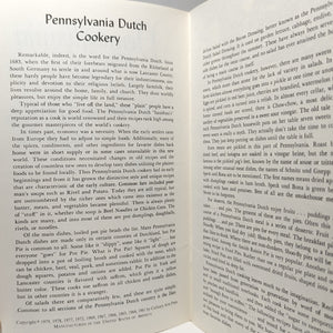 Vintage Pennsylvania Dutch Cookbook Fine Old Recipes Amish Mennonite 1979