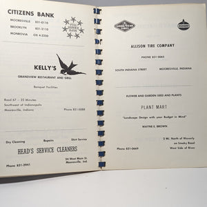 Let Us Give Thanks Vintage Mooresville Christian Church Indiana IN Old Cookbook